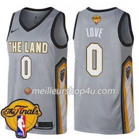 Maillot Basket Homme Cleveland Cavaliers Kevin Love 0 2018 NBA Finals Nike Vert Swingman